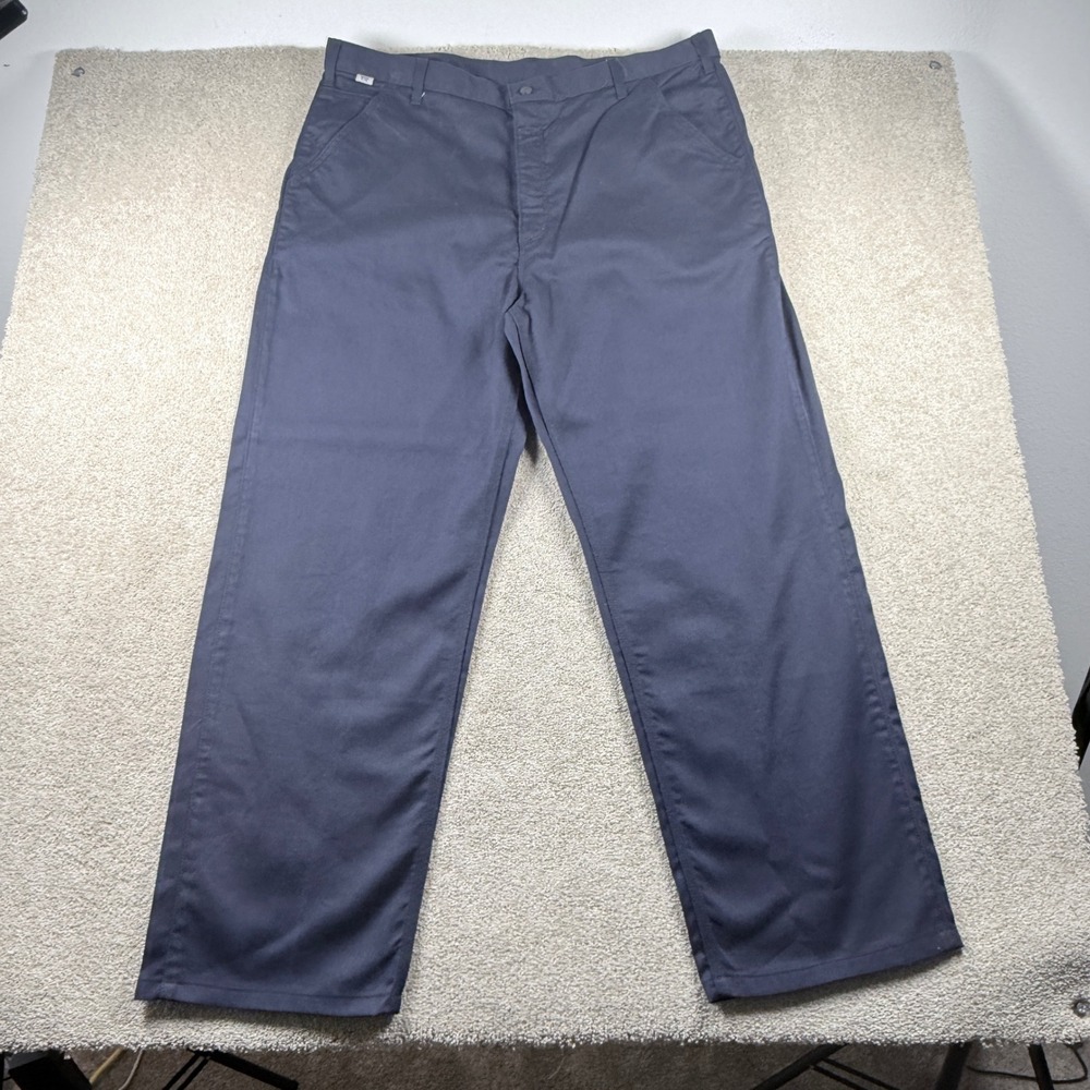 Carhartt FR Pants Mens 42x34 Navy Blue Flame Resistant Work Trousers